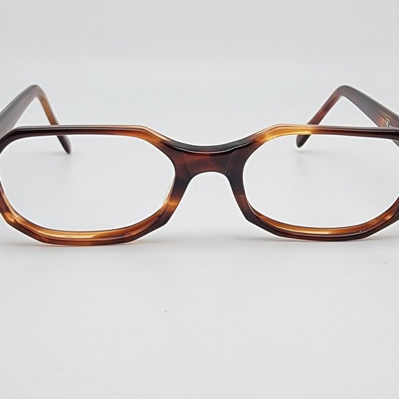 American Optical AO 521 Brown Tortoise Eyeglasses Frame USA 48-17-130 - Picture 2 of 12